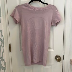 Lululemon pink shirt sleeve swiftly tech size 8